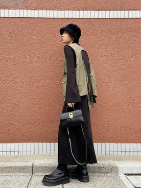 「Ungrid（アングリッド）のアイテム（ブルゾン）」を使った、Ungrid STAFFさん（レディース・166cm）の夏コーディネート