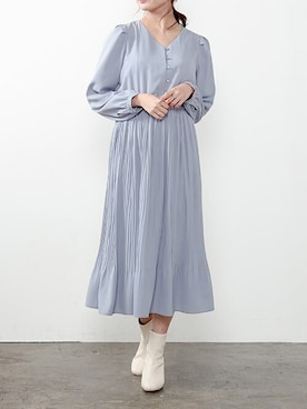 「Honeys（ハニーズ）のアイテム（ワンピース/ドレス）」を使った、ハニーズさん（レディース・165cm）の春コーディネート