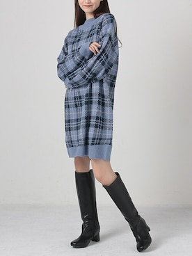 「Honeys（ハニーズ）のアイテム（ワンピース/ドレス）」を使った、ハニーズさん（レディース・160cm）の秋コーディネート