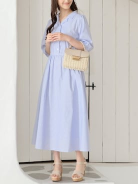 「Honeys（ハニーズ）のアイテム（ワンピース/ドレス）」を使った、ハニーズさん（レディース・160cm）の春コーディネート