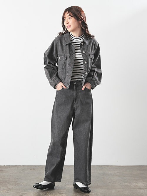 ショート丈Gジャン（デニムジャケット）｜Honeys（ハニーズ）の