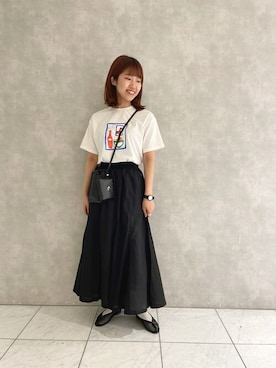 「POU DOU DOU（プードゥドゥ）のアイテム」を使った、ヤマシタさん（レディース・163cm）の春コーディネート