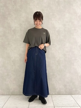 「POU DOU DOU（プードゥドゥ）のアイテム」を使った、ヤマシタさん（レディース・163cm）の夏コーディネート