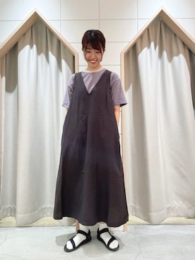 「POU DOU DOU（プードゥドゥ）のアイテム」を使った、ヤマシタさん（レディース・163cm）の夏コーディネート
