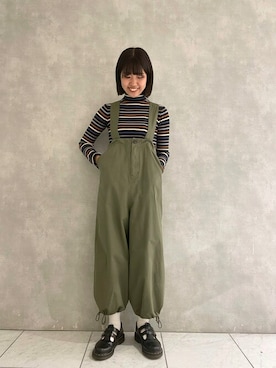 「POU DOU DOU（プードゥドゥ）のアイテム」を使った、ヤマシタさん（レディース・163cm）の秋コーディネート