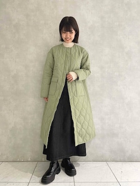 「POU DOU DOU（プードゥドゥ）のアイテム（その他アウター）」を使った、ヤマシタさん（レディース・163cm）の秋コーディネート
