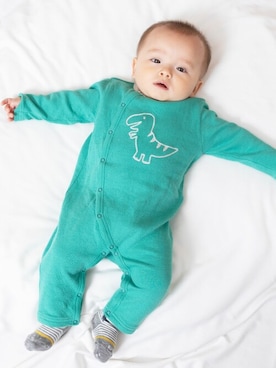 「アイテム（ロンパース）」を使った、KPさん（キッズ・67cm）の秋コーディネート