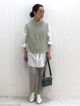 「Jack Gomme（ジャックゴム）のアイテム」を使った、Yokoさん（レディース・158cm）の春コーディネート