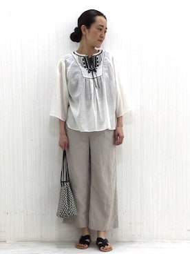 「marco masi（マルコマージ）のアイテム」を使った、Yokoさん（レディース・158cm）の春コーディネート