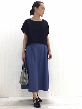 「marco masi（マルコマージ）のアイテム」を使った、Yokoさん（レディース・158cm）の夏コーディネート