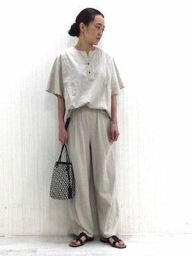 「marco masi（マルコマージ）のアイテム」を使った、Yokoさん（レディース・158cm）の夏コーディネート