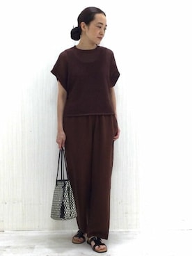 「marco masi（マルコマージ）のアイテム」を使った、Yokoさん（レディース・158cm）の夏コーディネート