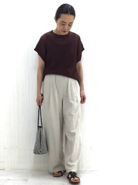 「marco masi（マルコマージ）のアイテム」を使った、Yokoさん（レディース・158cm）の夏コーディネート