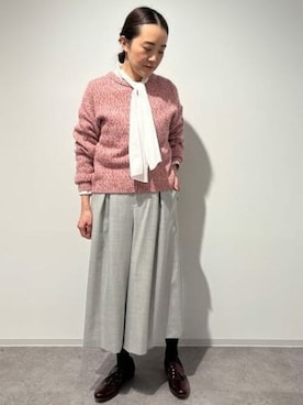 「chausser（ショセ）のアイテム」を使った、Yokoさん（レディース・158cm）の冬コーディネート