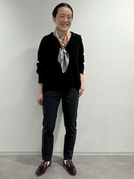 「chausser（ショセ）のアイテム」を使った、Yokoさん（レディース・158cm）の冬コーディネート