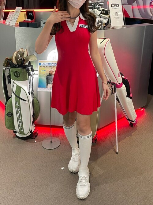 CPG GOLF（シーピージーゴルフ）の「double line high socks（ダブル