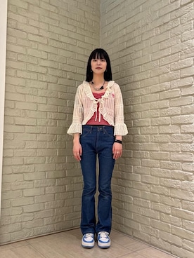 HYSTERIC GLAMOURのキャミソールを使った「カーディガン」の人気