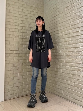 「ロック」｜ゆうかさん（レディース・164cm）の春コーディネート