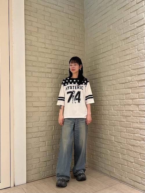 HYSTERIC GLAMOUR CHERRY BOMB 五分袖Tシャツ グリーン CHERRY BOMB 五分袖Tシャツ|HYSTERIC GLAMOUR WOMEN | HYSTERIC