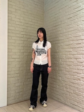 「シャツ 」｜ゆうかさん（レディース・164cm）の夏コーディネート