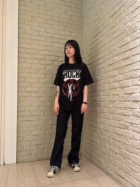 ヒステリックグラマー THUNDER MOUNTAIN Tシャツ HYSTERIC GLAMOUR(ヒステリックグラマー)の「THUNDER MOUNTAIN