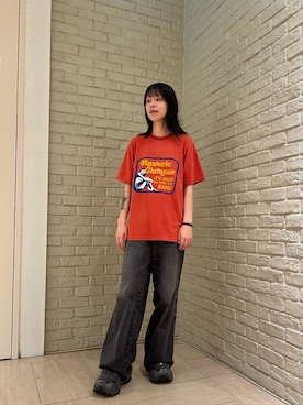 「ワイドパンツ 」｜ゆうかさん（レディース・164cm）の夏コーディネート