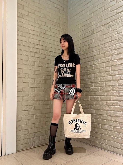 ヒステリックグラマー Tシャツ　チビT HIT THE ROAD チビTシャツ（Tシャツ/カットソー）｜HYSTERIC