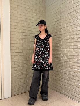 「HYSTERIC GLAMOUR（ヒステリックグラマー）のアイテム」を使った、ゆうかさん（レディース・164cm）の夏コーディネート