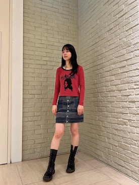 「HYSTERIC GLAMOUR（ヒステリックグラマー）のアイテム」を使った、ゆうかさん（レディース・164cm）の秋コーディネート