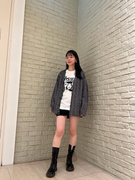 「HYSTERIC GLAMOUR（ヒステリックグラマー）のアイテム」を使った、ゆうかさん（レディース・164cm）の秋コーディネート