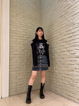 ヒステリックグラマー　90's デニムタイトスカート HYSTERIC GLAMOUR（ヒステリックグラマー）の「スクラッチ