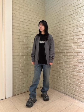 「HYSTERIC GLAMOUR（ヒステリックグラマー）のアイテム」を使った、ゆうかさん（レディース・164cm）の秋コーディネート