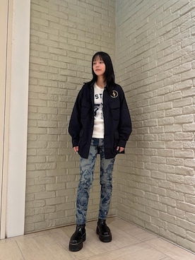 「HYSTERIC GLAMOUR（ヒステリックグラマー）のアイテム（シャツ/ブラウス）」を使った、ゆうかさん（レディース・164cm）の秋コーディネート