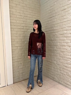「HYSTERIC GLAMOUR（ヒステリックグラマー）のアイテム」を使った、ゆうかさん（レディース・164cm）の秋コーディネート