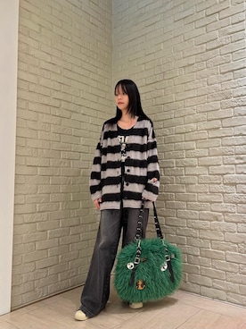 「HYSTERIC GLAMOUR（ヒステリックグラマー）のアイテム（バッグ）」を使った、ゆうかさん（レディース・164cm）の秋コーディネート