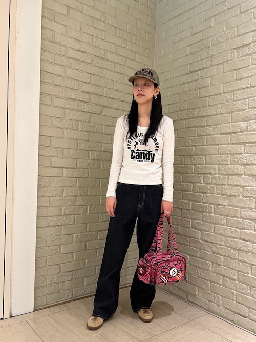 HYSTERIC GLAMOUR PATCH SCRATCH ミニボストンバッグ HYSTERIC GLAMOUR - PATCH SCRATCH ミニボストンバッグ / ブラック | Tempt