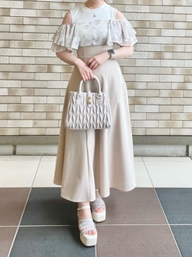 「ブルべ夏」｜まろさん（レディース・153cm）の春コーディネート