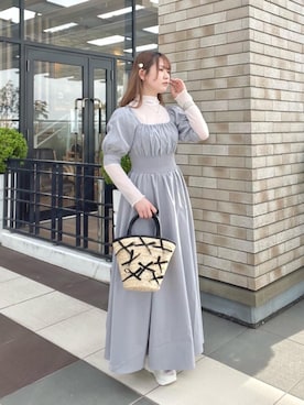 「ブルべ夏」｜まろさん（レディース・153cm）の春コーディネート