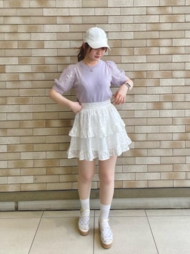 「ブルべ夏」｜まろさん（レディース・153cm）の春コーディネート