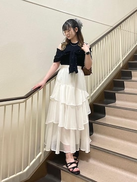 「MAJESTIC LEGON（マジェスティックレゴン）のアイテム」を使った、まろさん（レディース・153cm）の夏コーディネート