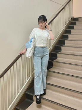 「MAJESTIC LEGON（マジェスティックレゴン）のアイテム」を使った、まろさん（レディース・153cm）の夏コーディネート