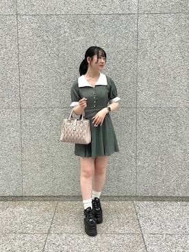「MAJESTIC LEGON（マジェスティックレゴン）のアイテム」を使った、まろさん（レディース・153cm）の夏コーディネート