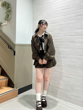 「MAJESTIC LEGON（マジェスティックレゴン）のアイテム」を使った、まろさん（レディース・153cm）の秋コーディネート