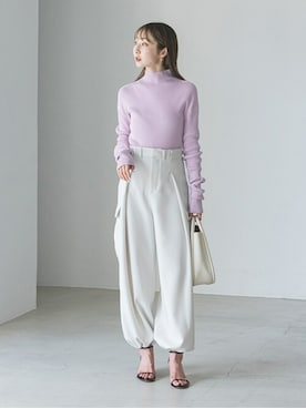 「シャーベットカラー」｜Rinaさん（レディース・164cm）の秋コーディネート