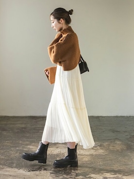 Rinaさん（レディース・164cm）の冬コーディネート