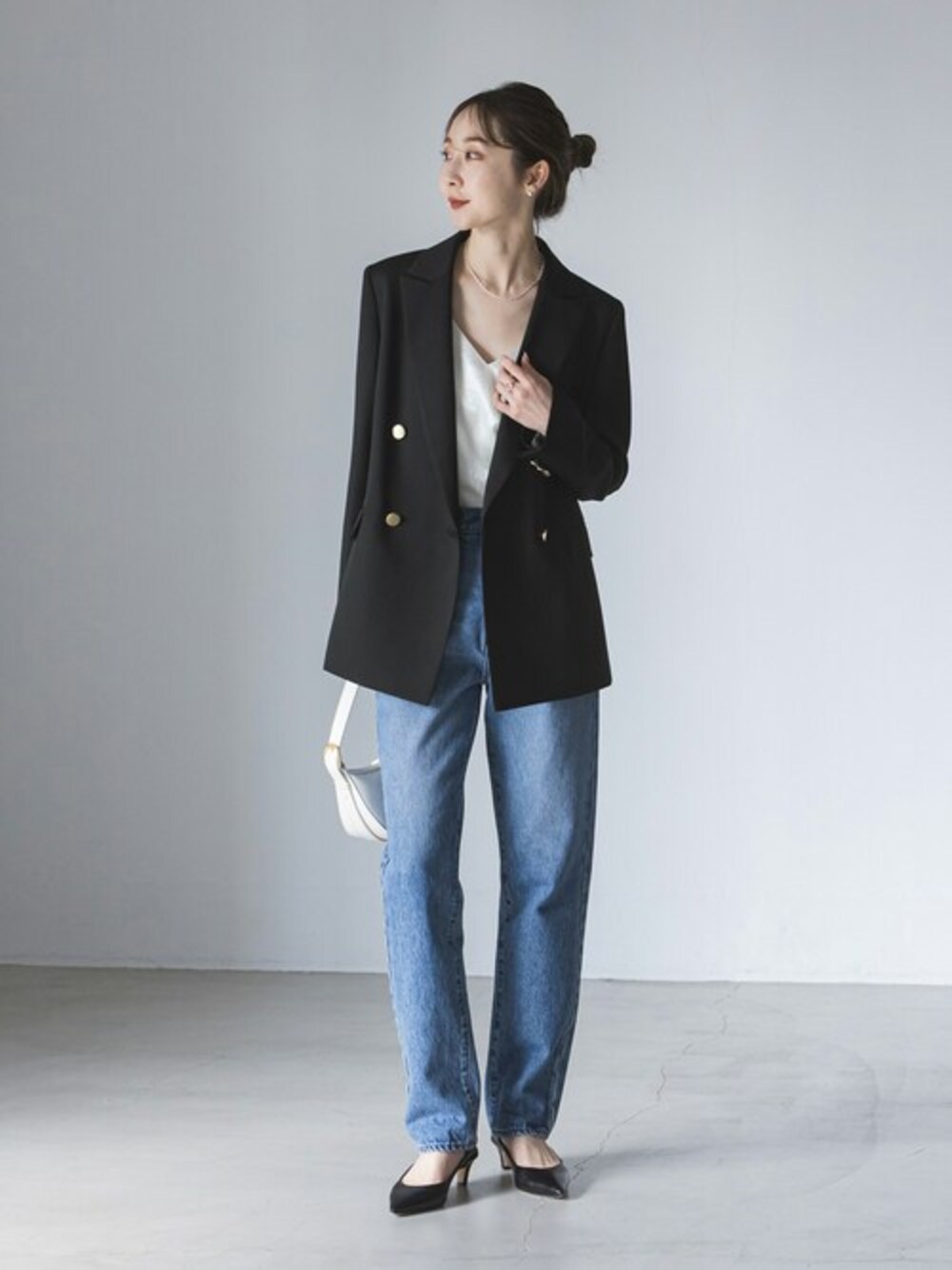 NOBLE ノーブル♡トリコチンピークドラペルジャケット Noble（ノーブル）の「トリコチンピークドラペルジャケット