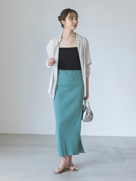 「Noble（ノーブル）のアイテム（アンダーウェア）」を使った、Rinaさん（レディース・164cm）の春コーディネート