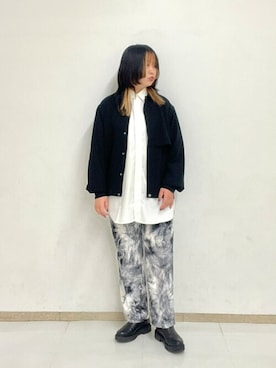 「tk.TAKEO KIKUCHI（ティーケータケオキクチ）のアイテム（ブルゾン）」を使った、tk.TAKEO KIKUCHI 静岡パルコさん（レディース・162cm）の秋コーディネート