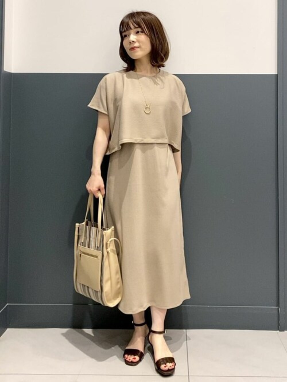 a.v.v本社スタッフ(a.v.v)｜a.v.vのワンピースを使ったコーディネート  