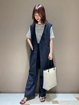 「a.v.v（アーヴェヴェ）のアイテム（ジャケット/アウター）」を使った、a.v.v本社スタッフさん（レディース・156cm）の夏コーディネート